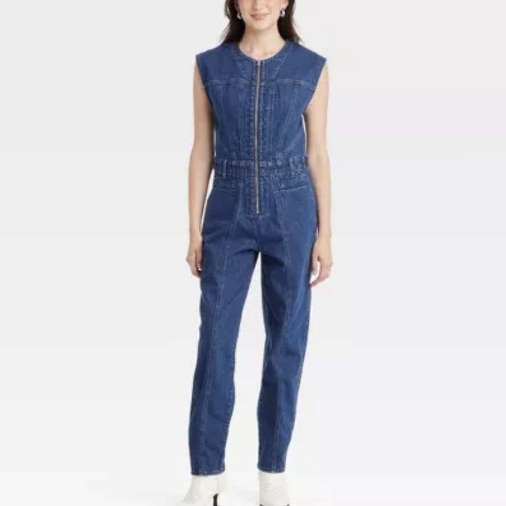 Universal Threads Blue Denim Jumpsuit Sz 2 NWT *V - Picture 3 of 8